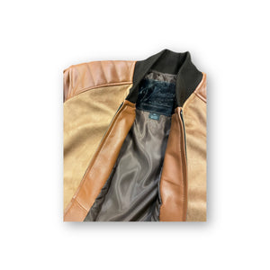 Varsity Leather Sleeve Jacket