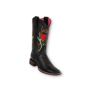 Quincy Womens Square Toe Western Boot