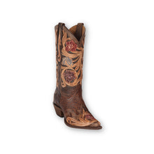 Load image into Gallery viewer, Womens Hand Tooled Leather Boot
