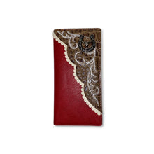 Load image into Gallery viewer, Rodeo Corner Tooled Wallet/ Checkbook

