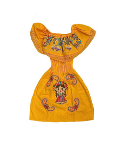 Flower Paisely Embroidered Dress