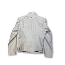 Load image into Gallery viewer, Womens White Leather Jacket
